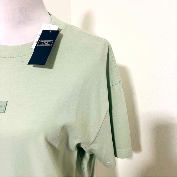 Abercrombie & Fitch Men’s Relaxed Soft Tee Short Sleeve Shirt Mens Box Logo NWT - Picture 3 of 7